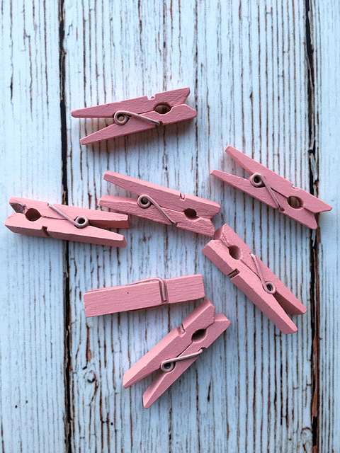 Set Perritos de Madera Rosados