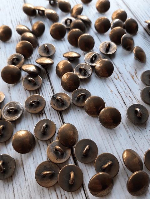 Set 6 Botones Metalizado 15mm