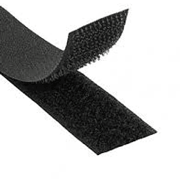 Rollo Velcro negro 25mm