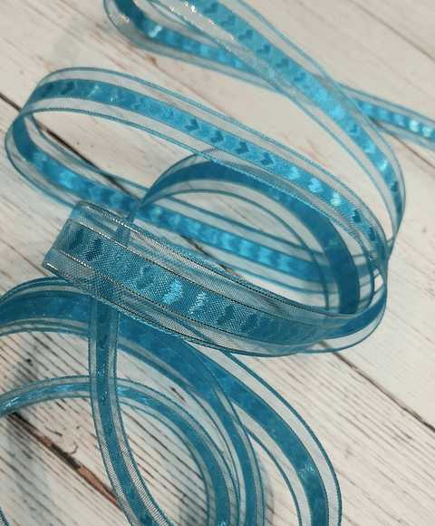 Cinta Organza Corazones 3mts