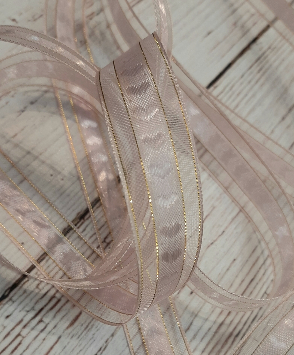 Cinta Organza Corazones 3mts 5