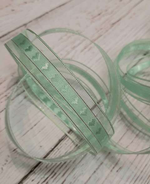 Cinta Organza Corazones 3mts