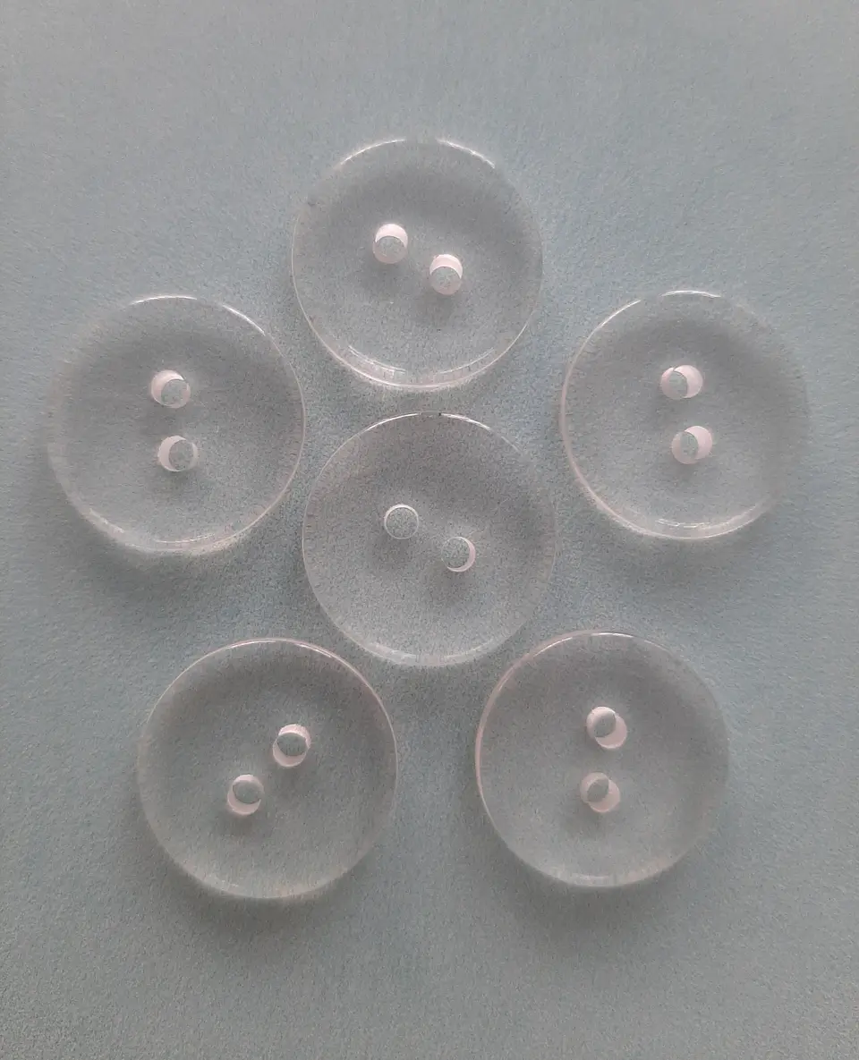 Set 6 Botones Transparentes 3