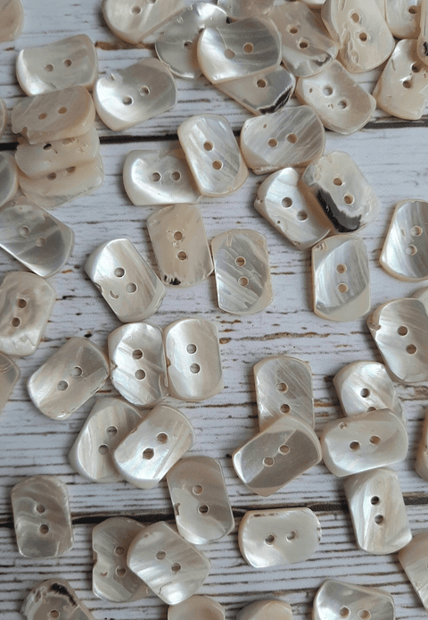 Set 6 Botones Nácar Horizontales 