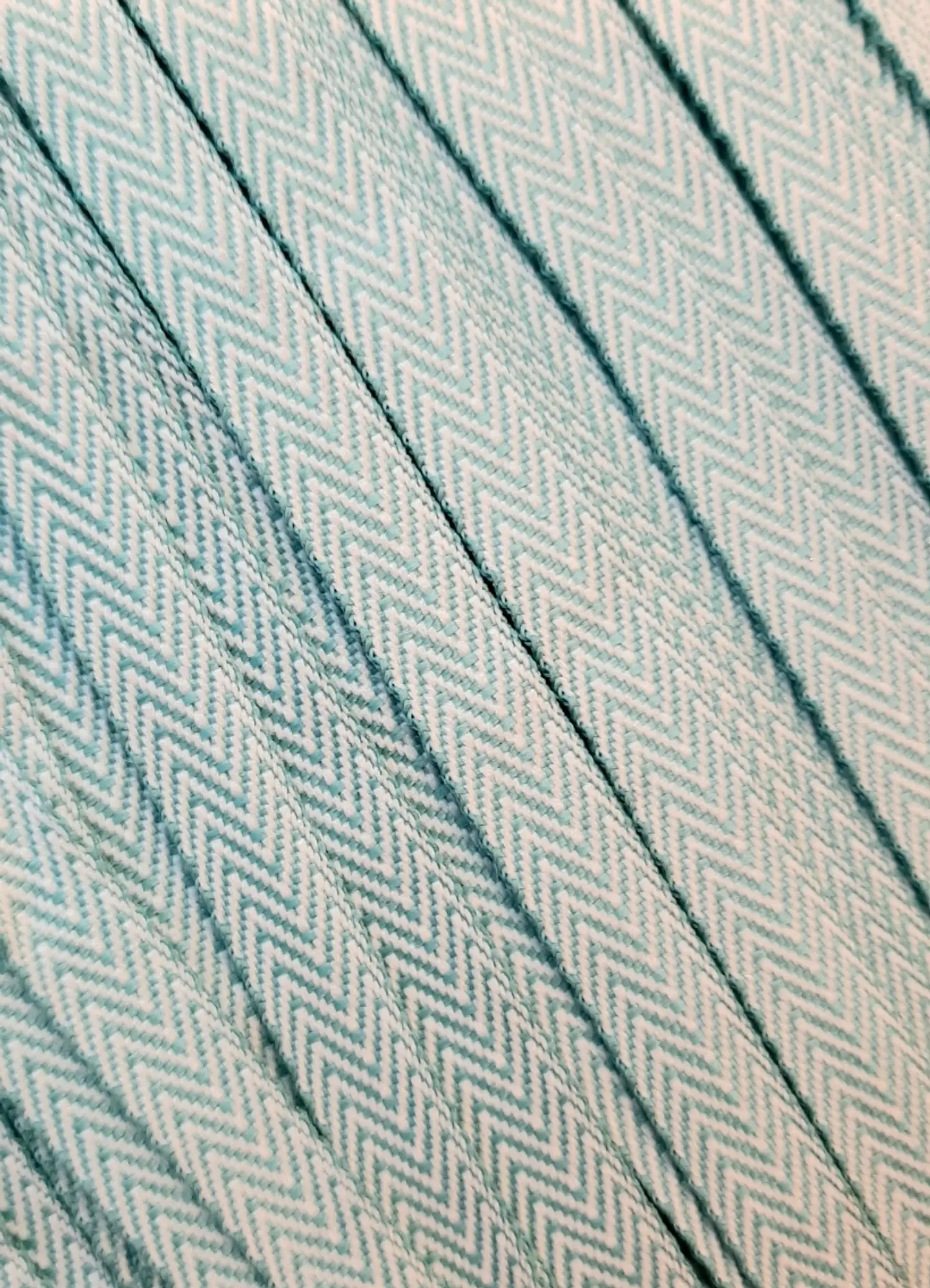 Cinta Espiga Chevron Celeste 5mts 1