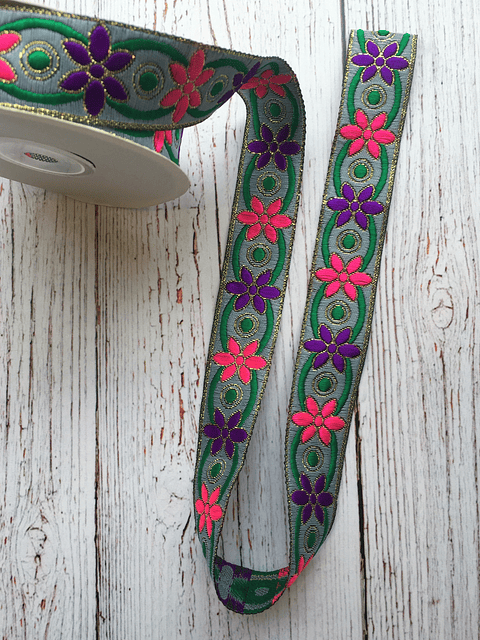 Cinta Étnica Flores 3mts