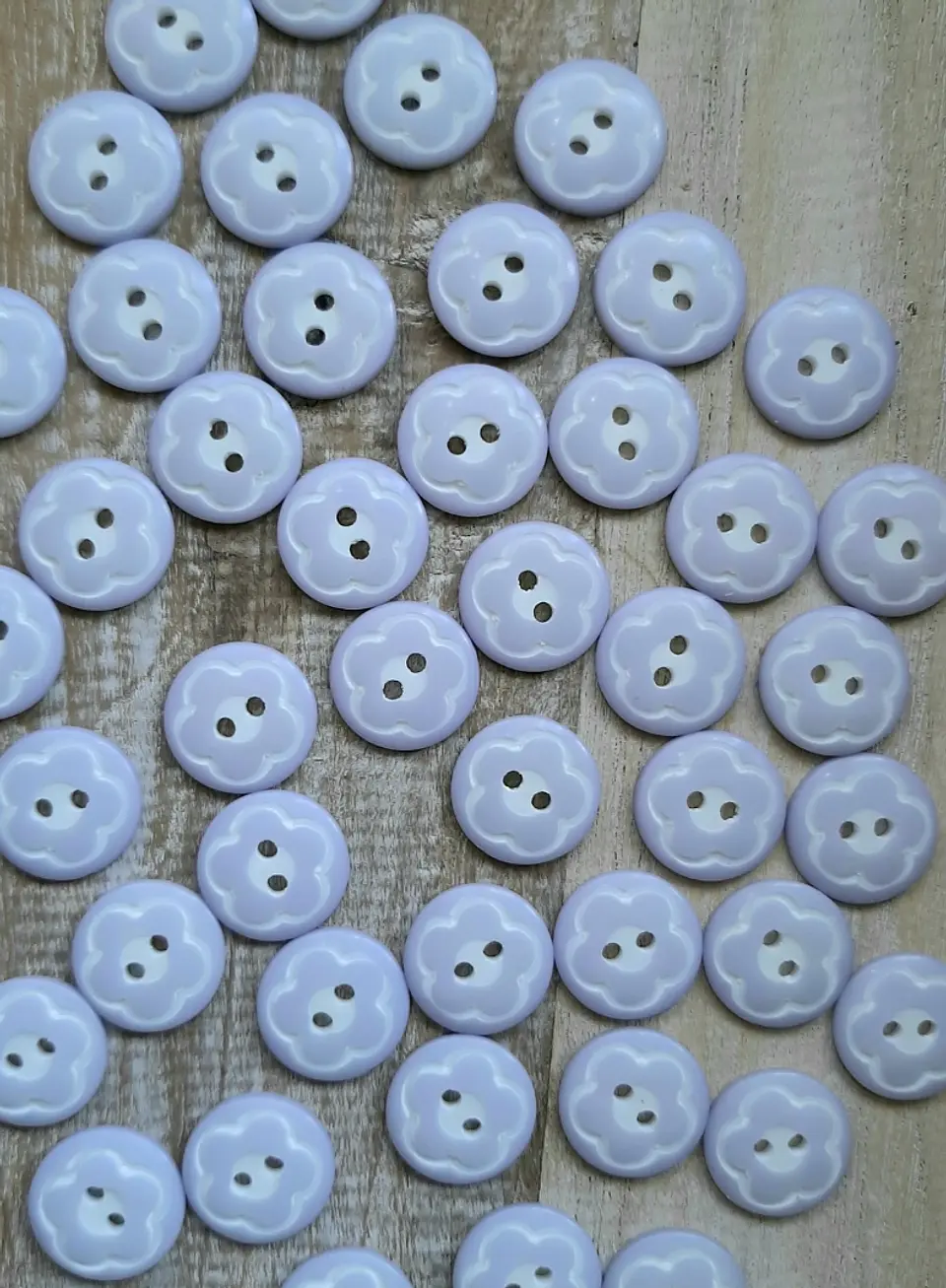 Set 6 Botones Flor 15mm 3