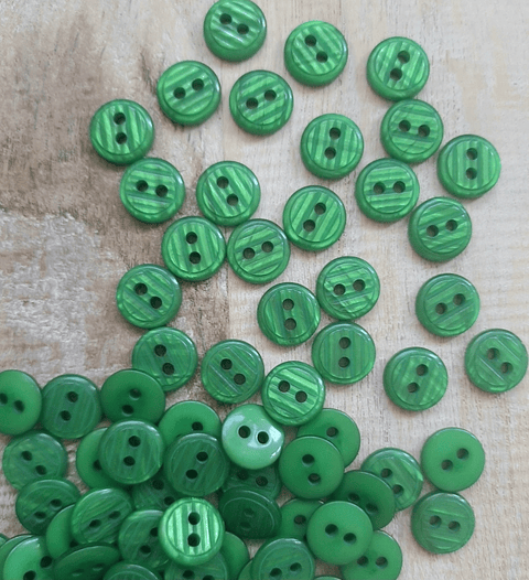 Set 6 Botones Nacarados Rayitas 