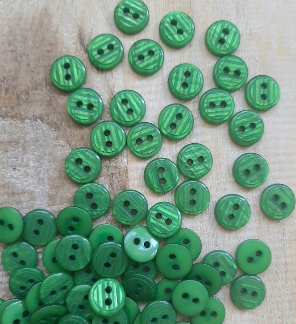 Set 6 Botones Nacarados Rayitas  1