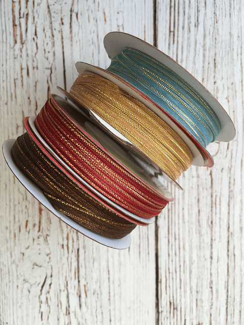 Cinta Organza lúrex 4mm 27mts