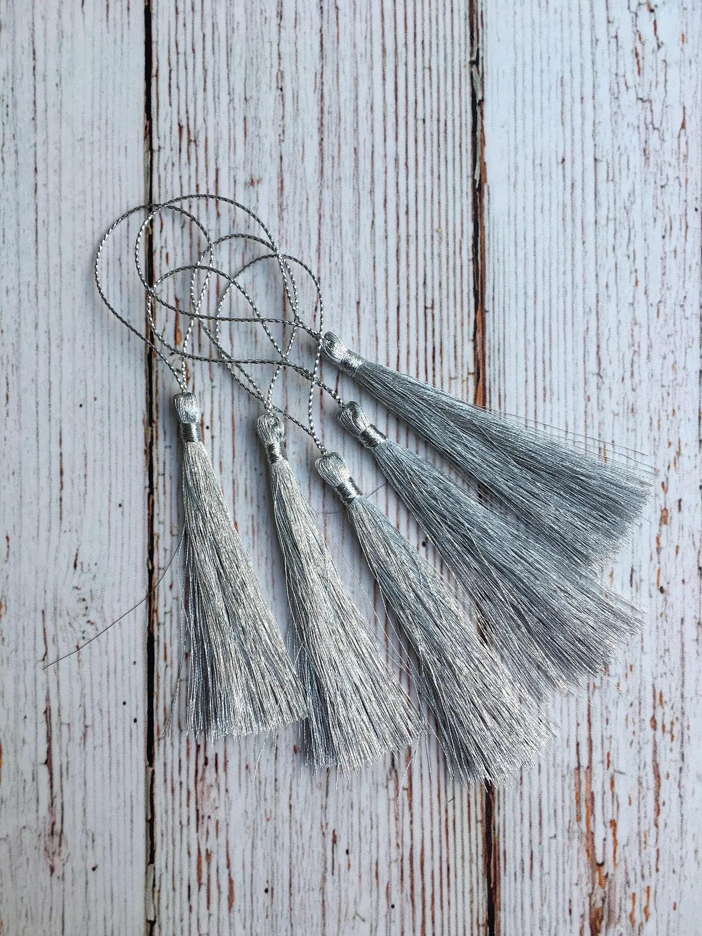 Borlas metalizadas set de 2 3