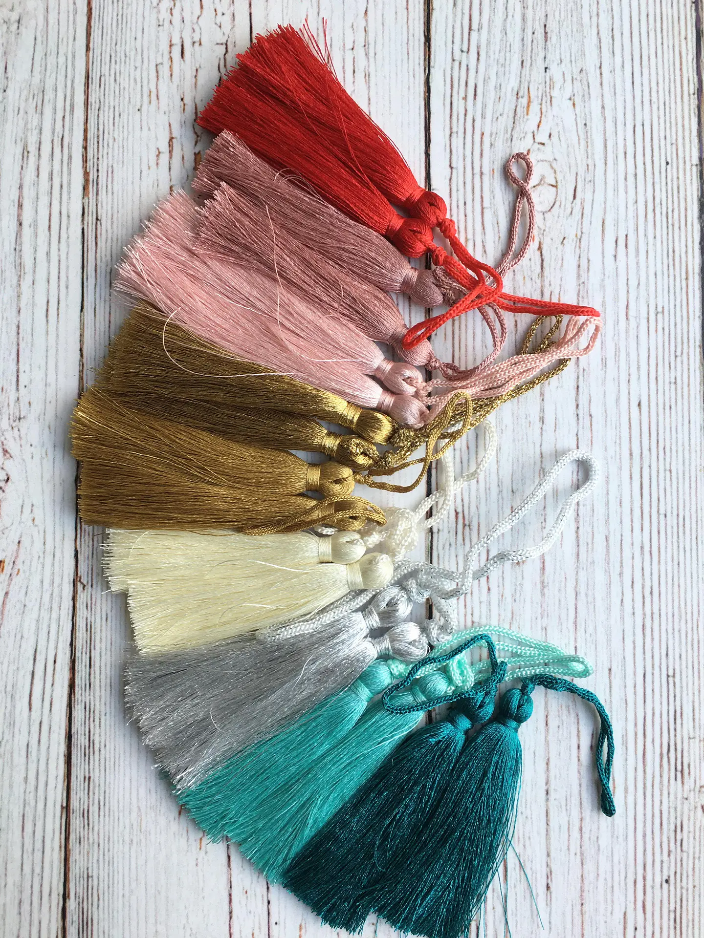 Borlas Satinadas set de 2 1