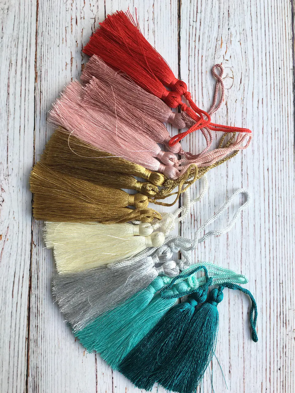 Borlas Satinadas set de 2 1