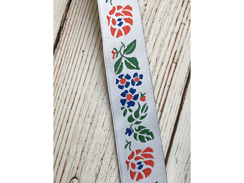 Cinta jacquard navideña por metro