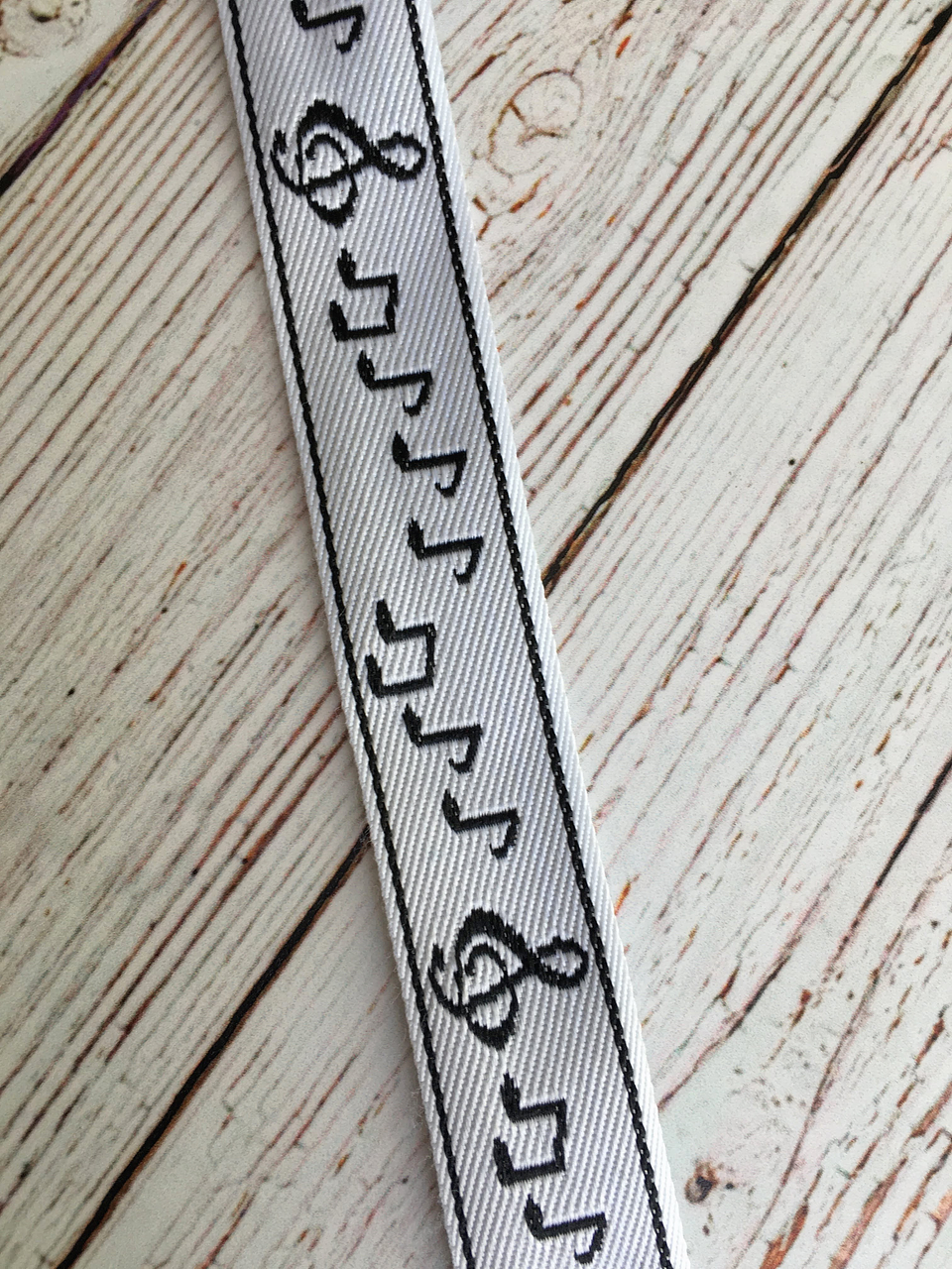 Cinta Jacquard Notas Musicales por metro 2