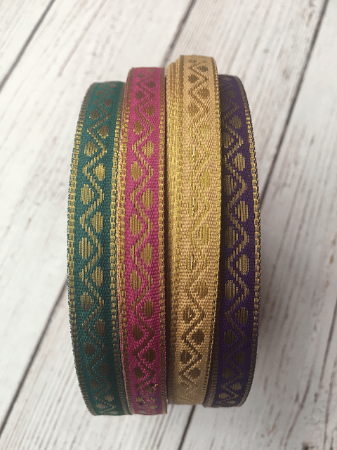 Cinta india Zigzag por metro