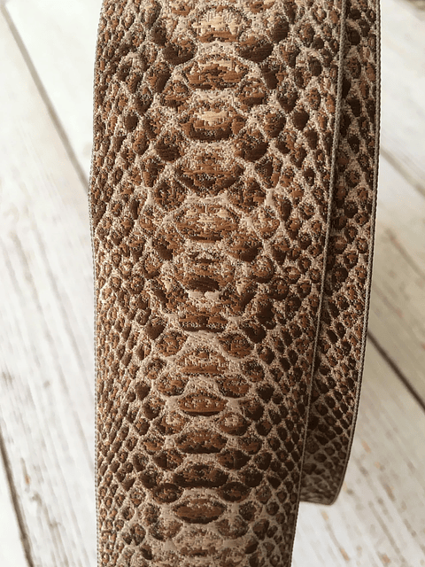Cinta animal print Serpiente beige