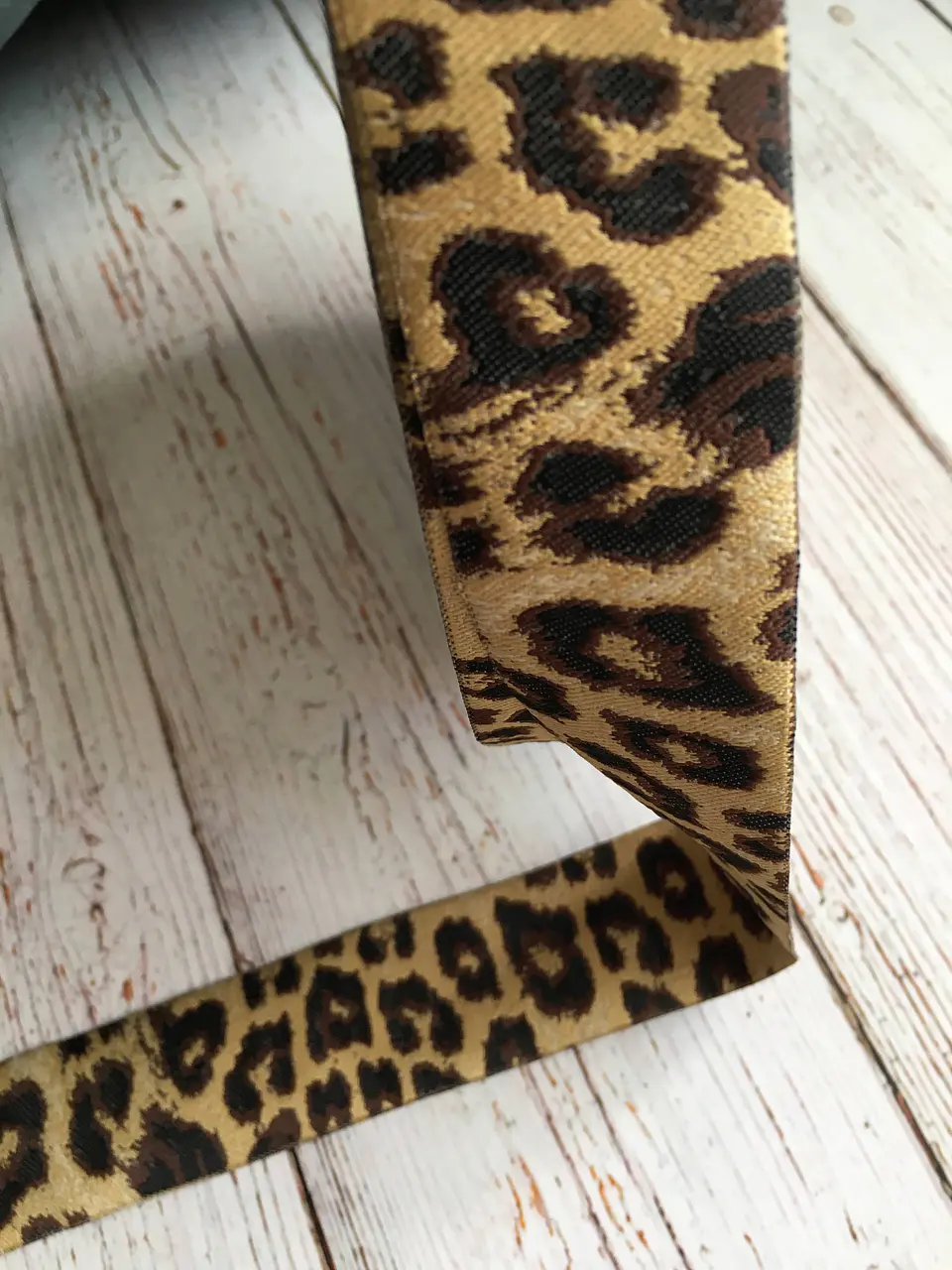 Cinta Animal Print Leopardo Ocre por metro 1
