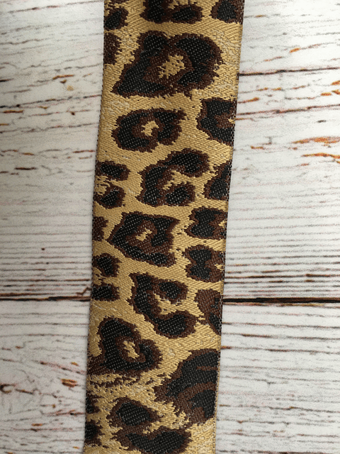 Cinta Animal Print Leopardo Ocre por metro