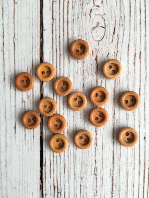 Botones de Madera 10mm
