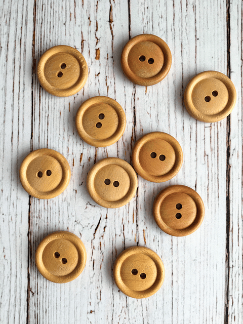 Botones de Madera 25mm 