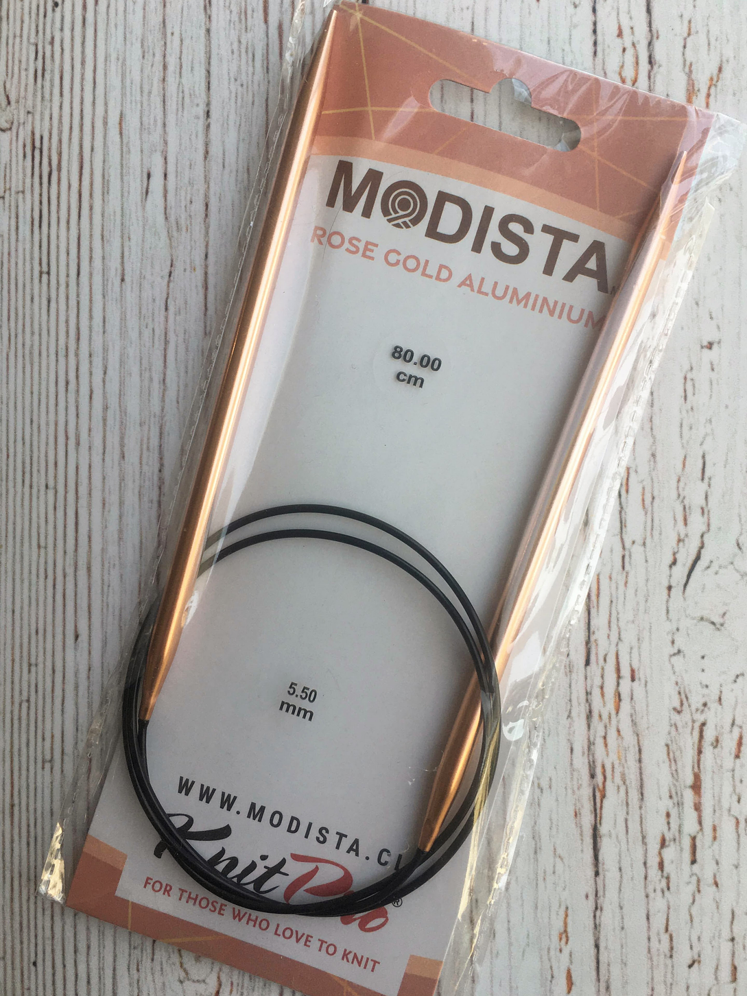 Palillos circulares aluminio Rose Gold