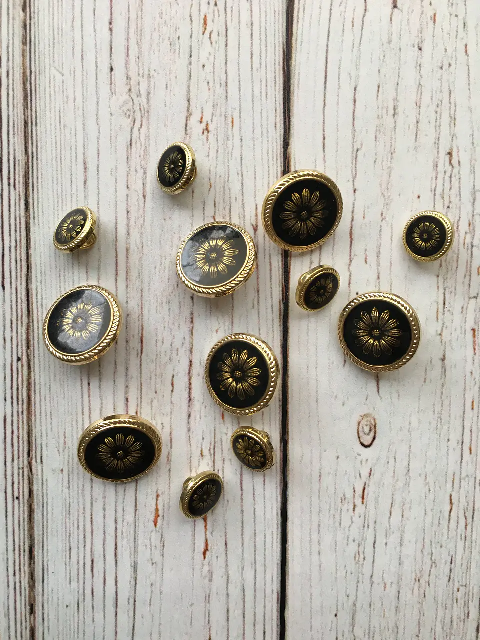 Set 6 Botones Margarita 2