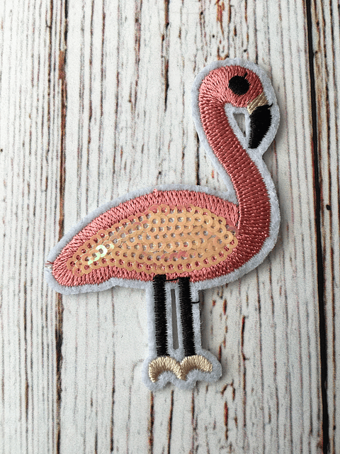 Parche Flamenco rosado
