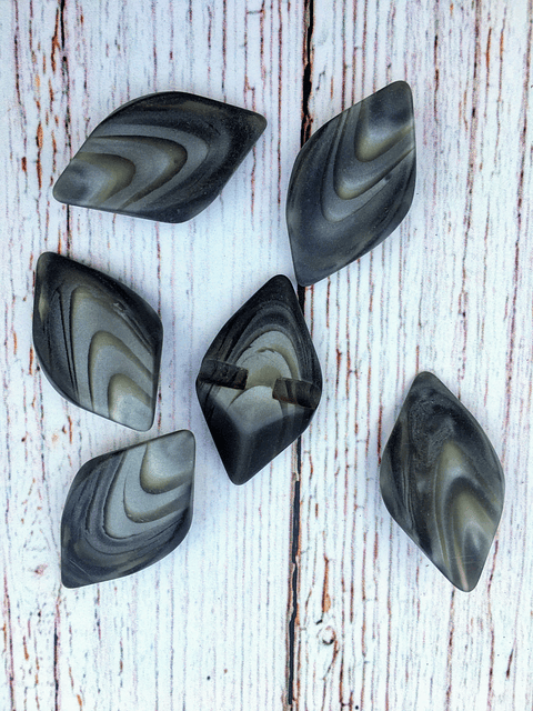 Botones Marmoleados Hojas