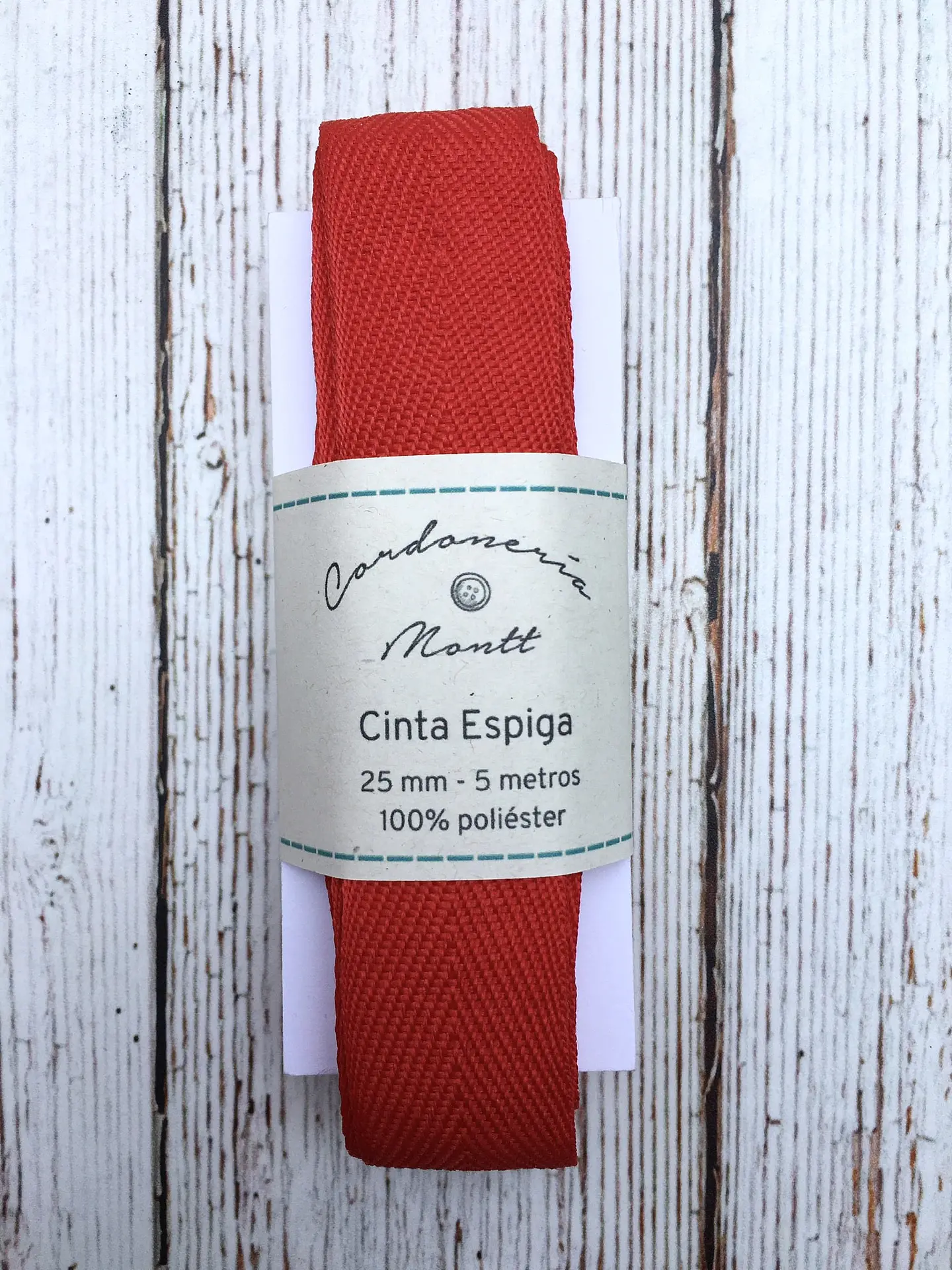 Cinta Espiga 25mm 5mts 1