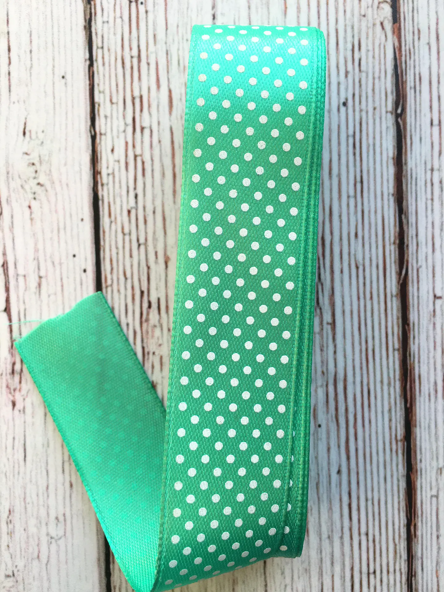 Pieza Cinta Satin Lunares 25mm 5