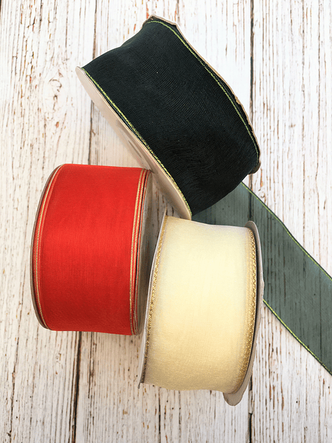 Rollo Cinta Organza Lurex 40mm 27mts