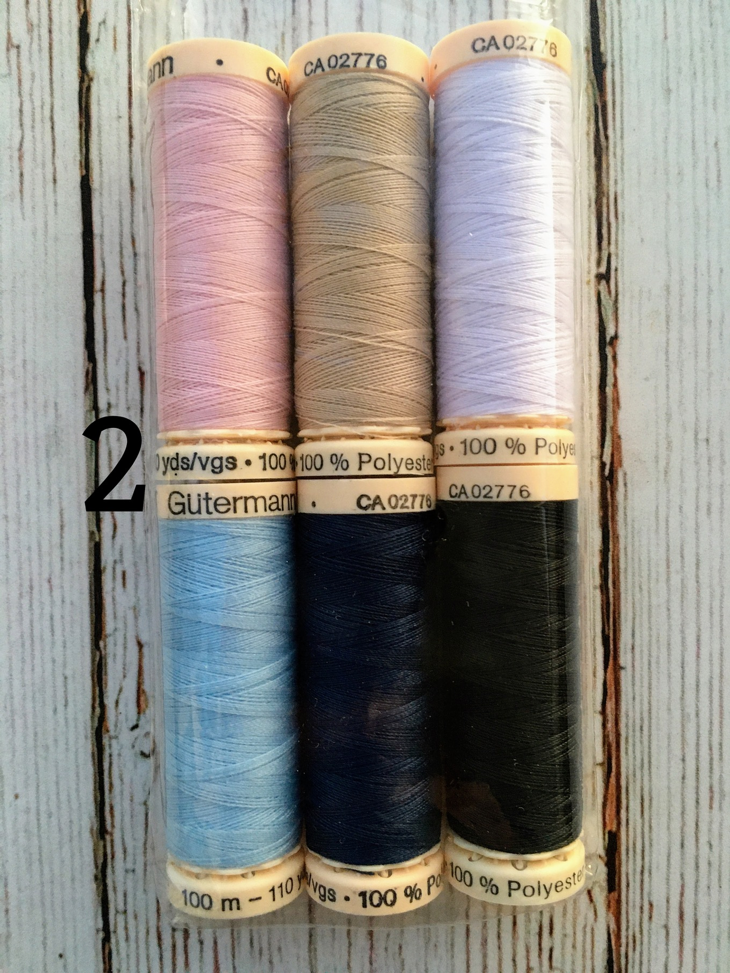 Set 6 hilos cosetodo Gütermann 3