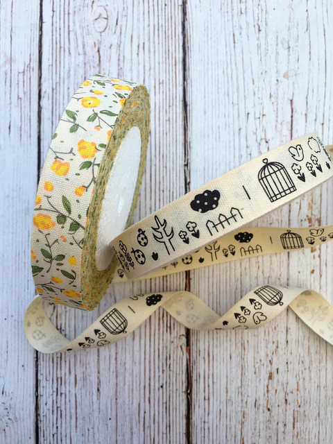 Cinta estampada algodón 3mts