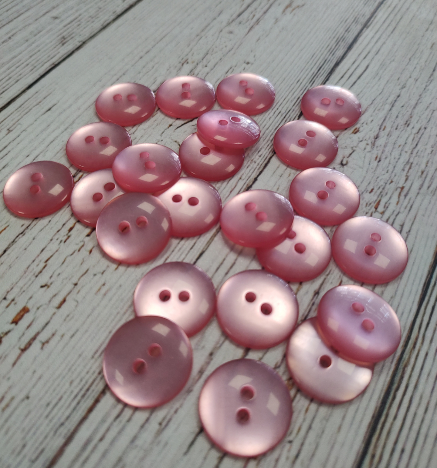 Set 6 Botones Lenteja Perlado 22mm 1