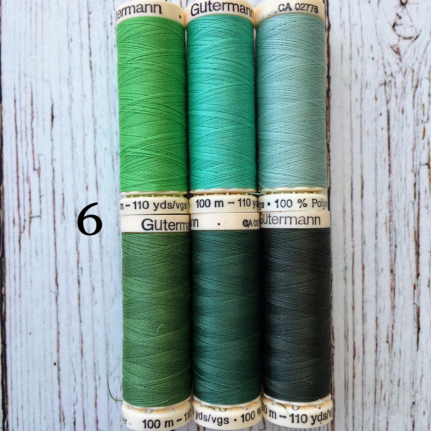 Set 6 hilos cosetodo Gütermann 6