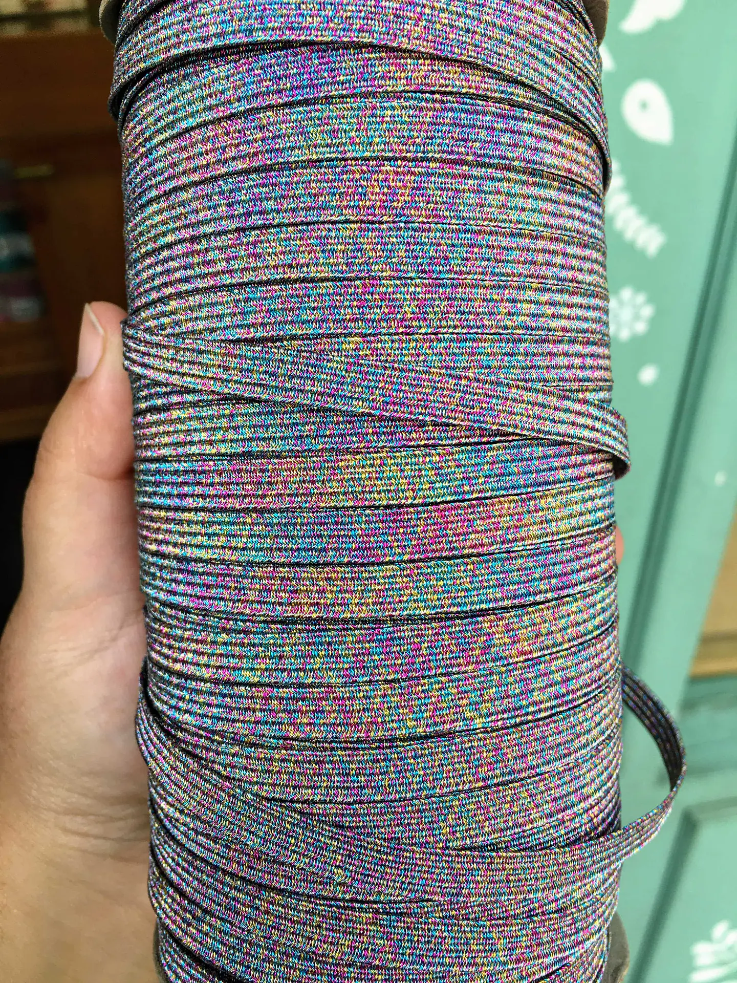 Elástico metalizado 3mts 1