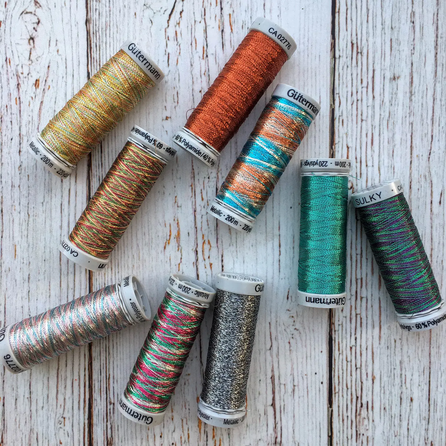 Hilo Sulky Metalizado 200mt 1