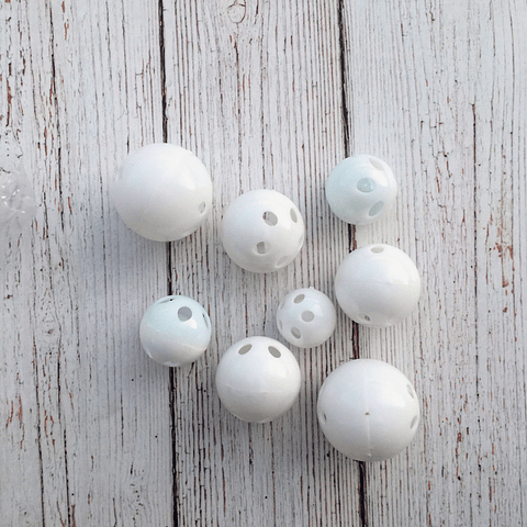 3 Cascabeles plásticos para muñecos