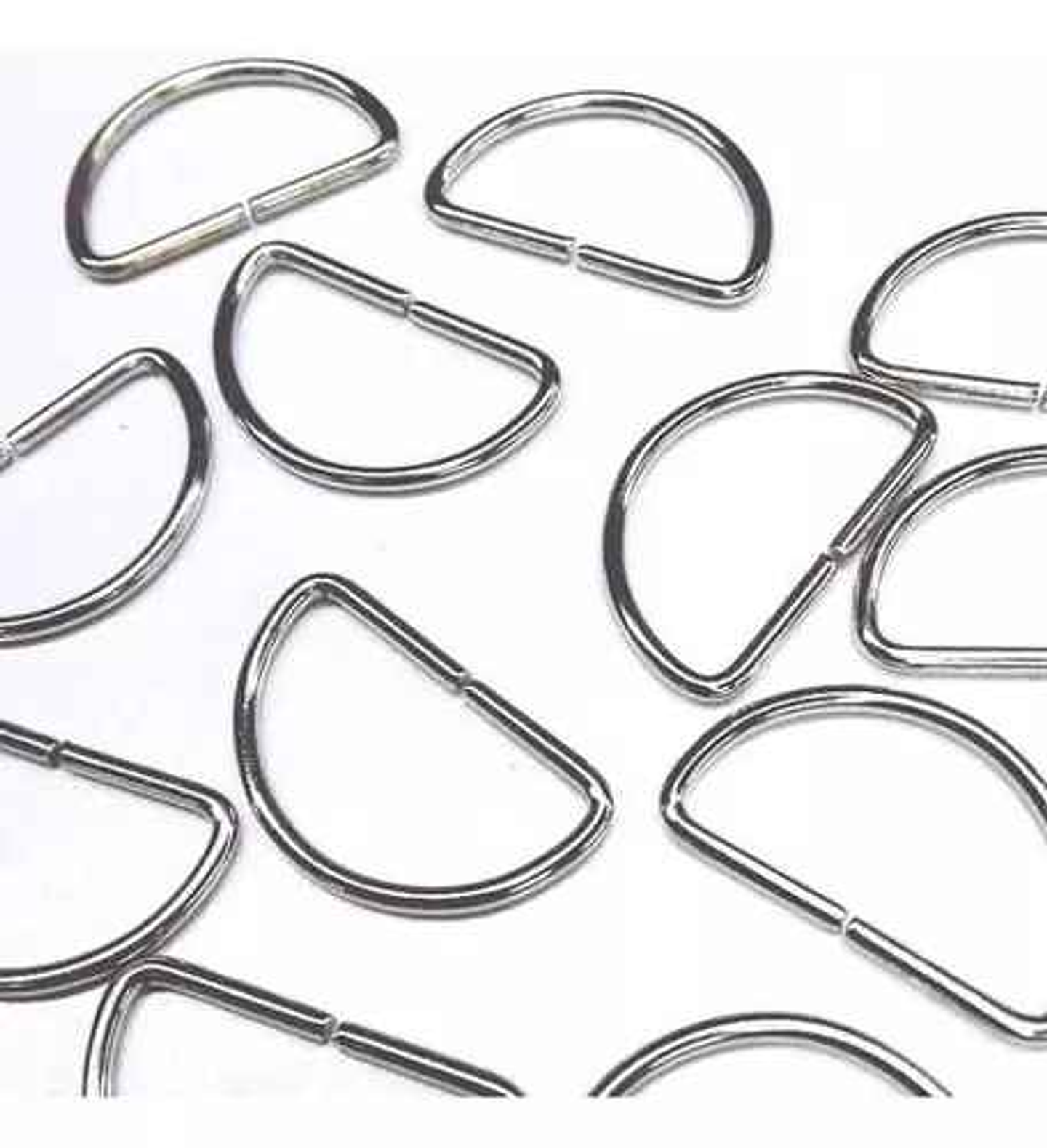 Medialuna Metálica plateada (6und) 1