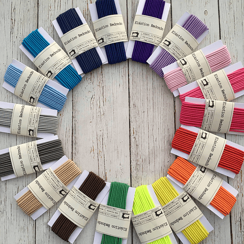 Elástico redondo colores 5mts