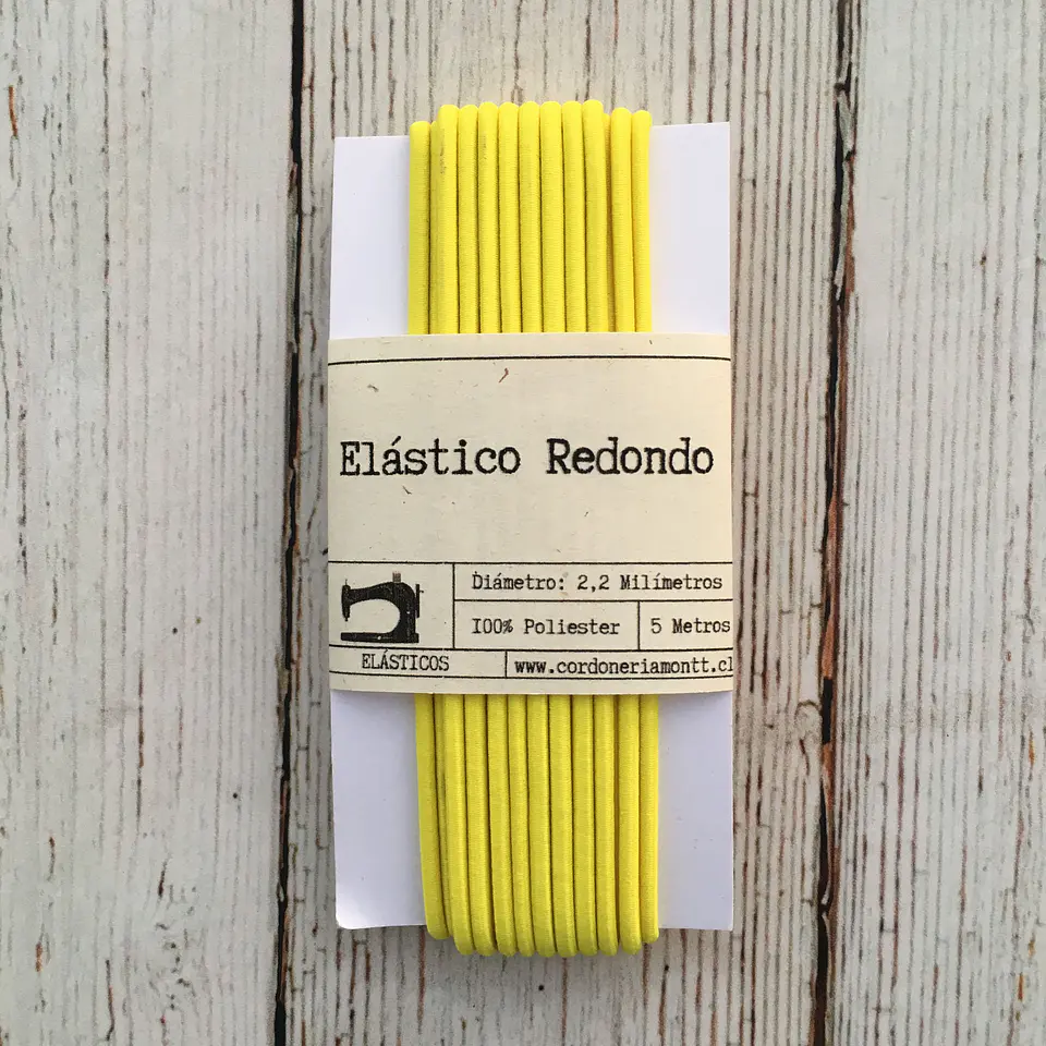 Elástico redondo colores 5mts 3