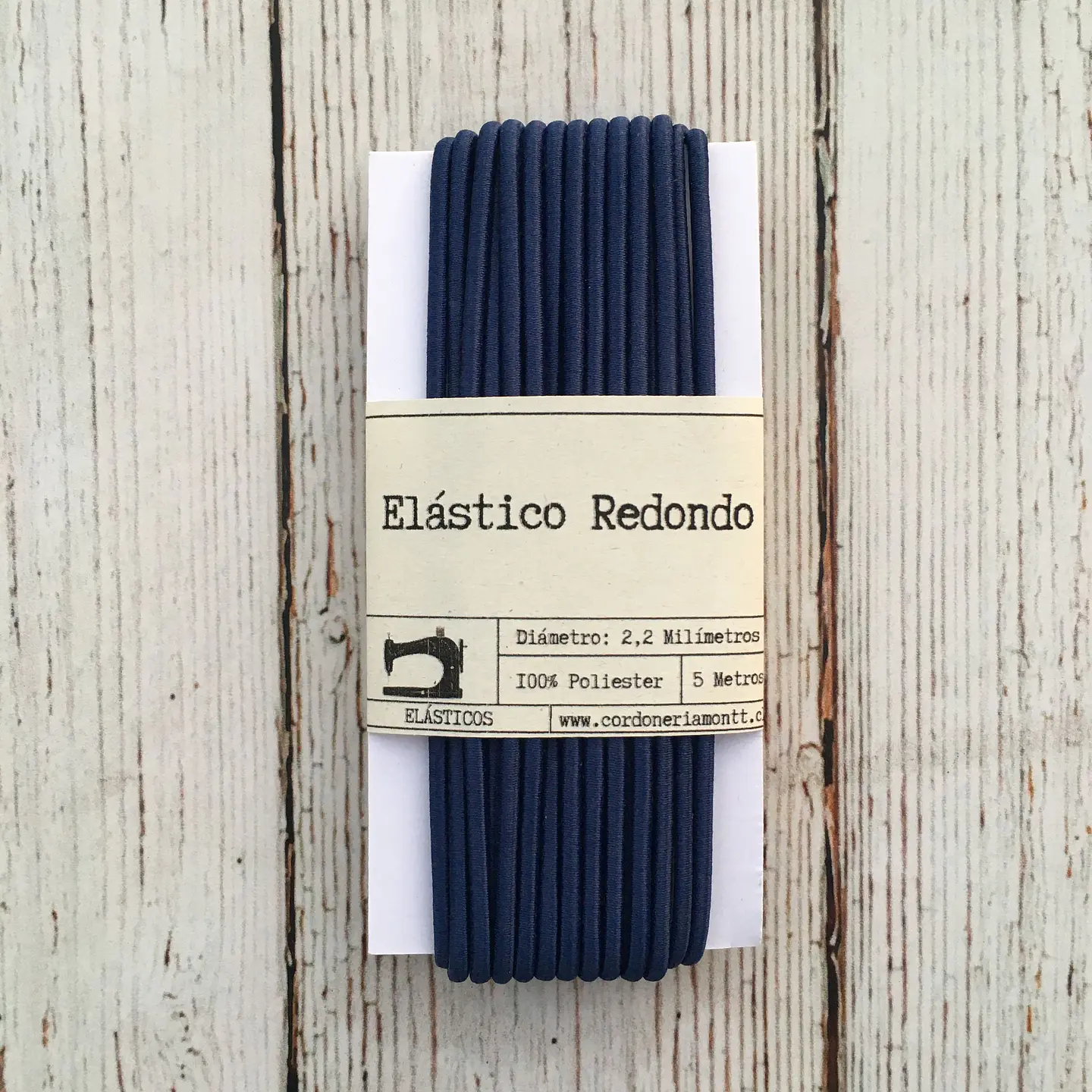 Elástico redondo colores 5mts 5
