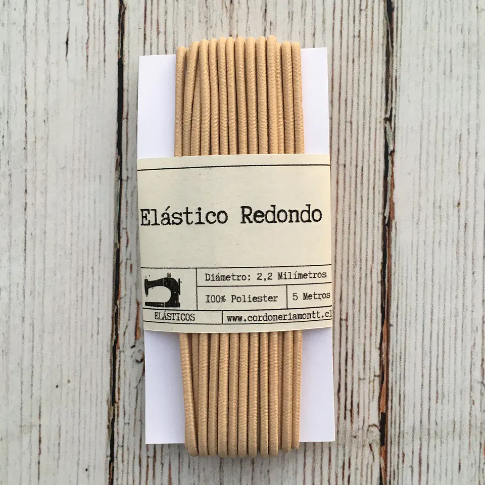 Elástico redondo colores 5mts 6