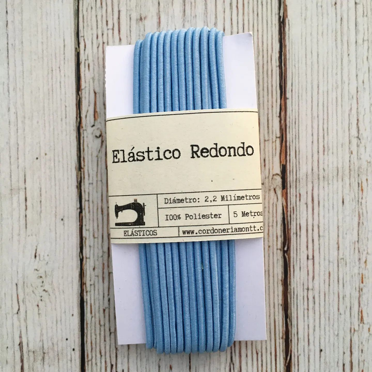 Elástico redondo colores 5mts 9