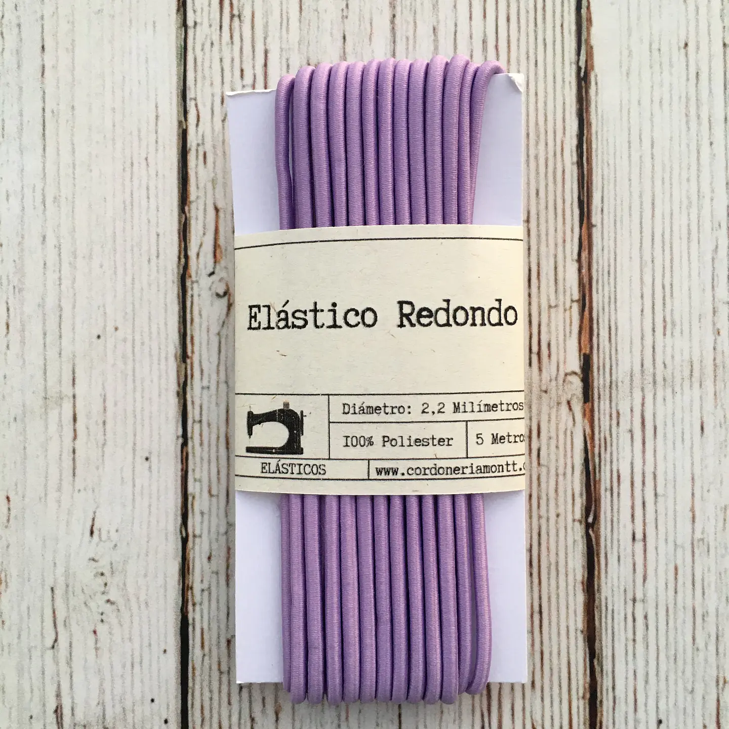 Elástico redondo colores 5mts 12