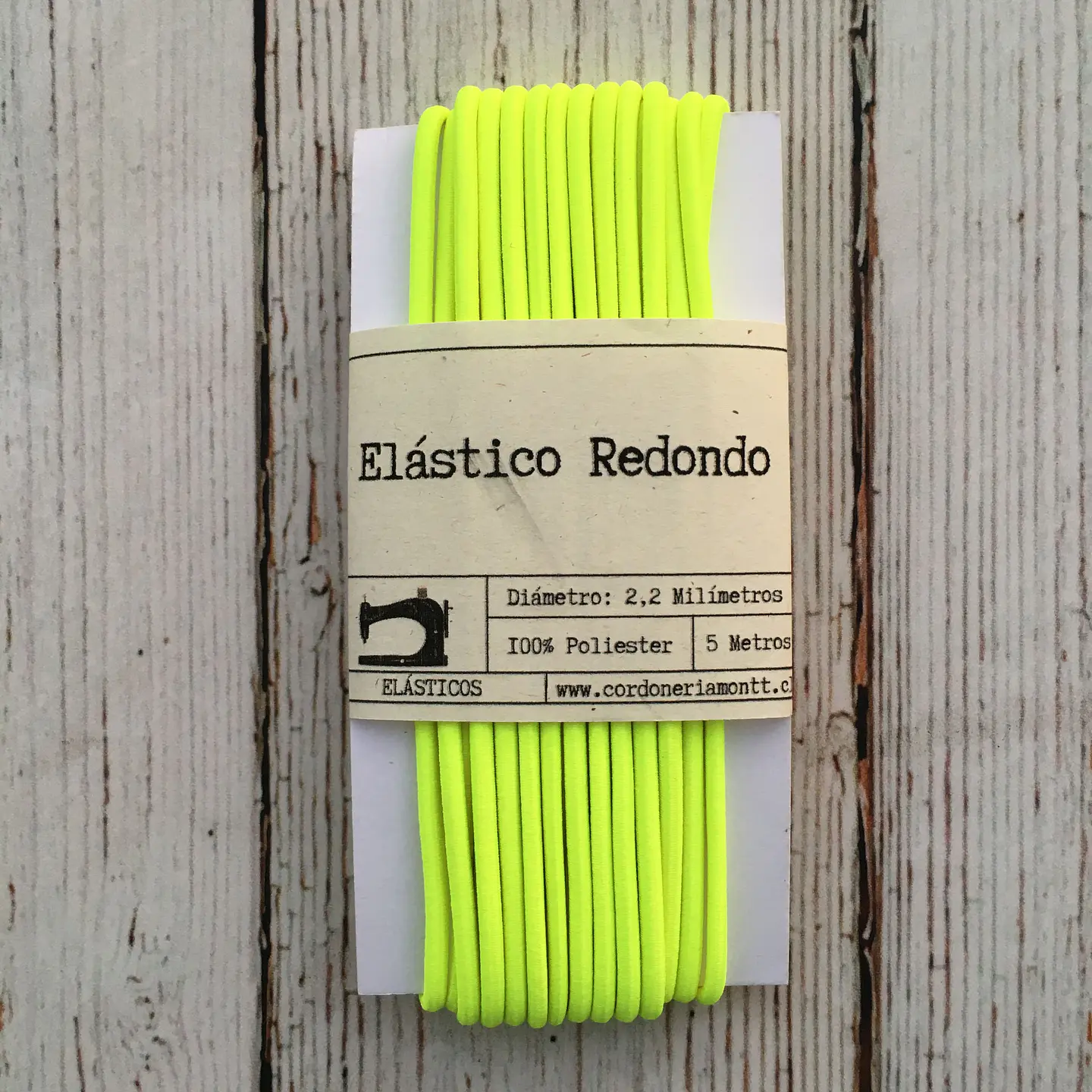 Elástico redondo colores 5mts 15