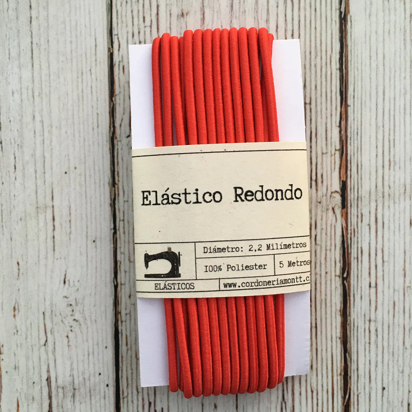 Elástico redondo colores 5mts 16