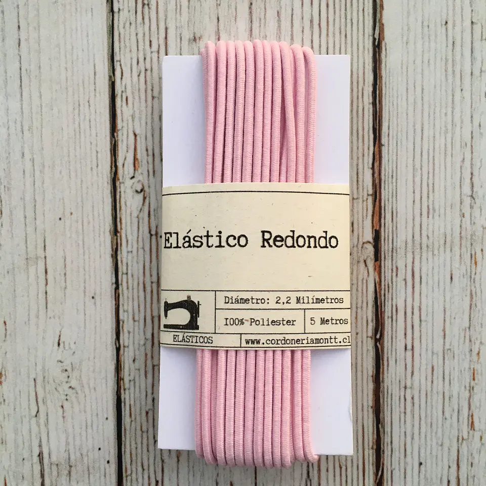 Elástico redondo colores 5mts 18