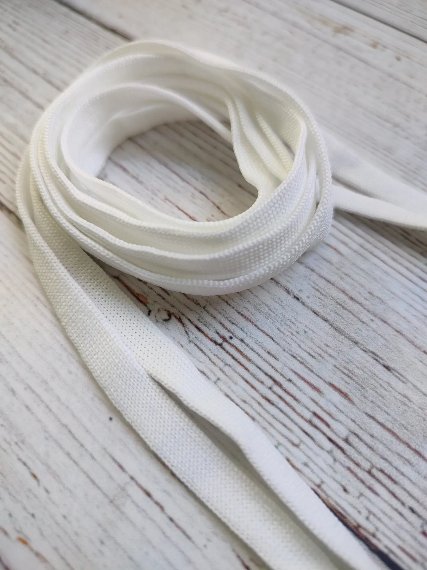 Cordones Zapatillas planos Blancos 145cm 2